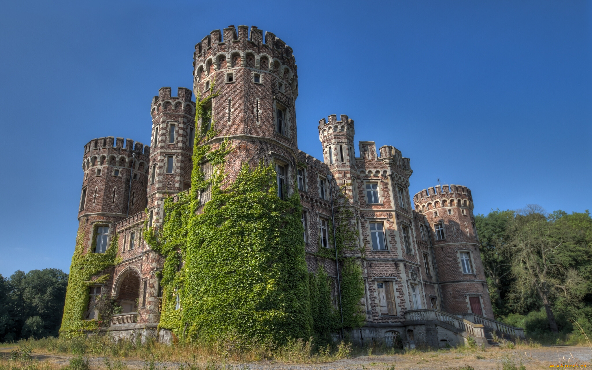 chateau, de, la, foret, belgium, , , , , , 